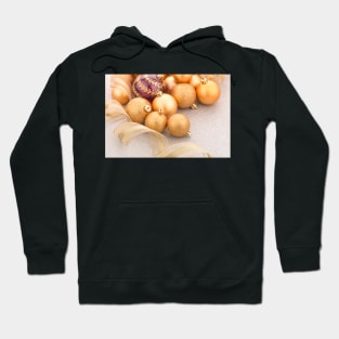 Golden christmas balls Hoodie